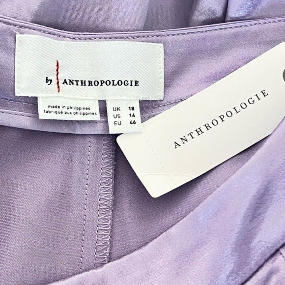 Anthropologie Lavender Wide Leg Pants - Picture 5 of 6